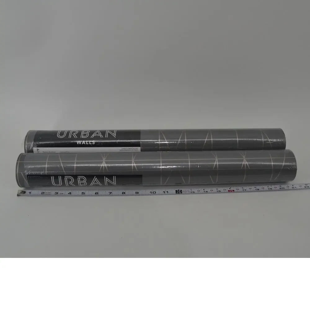 (2) Urban Walls UW24788 LeVeque Charcoal Diamond Wallpaper